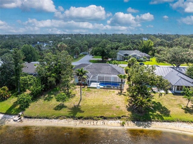 10055 Franklin Dr, Englewood, FL 34224 - aerial view of property and surrounding area featuring a large body of water