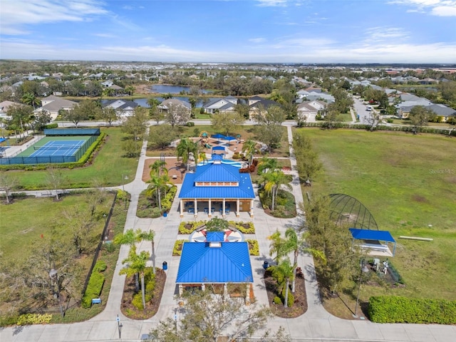 5047 Newport News Cir, Bradenton, FL 34211 - aerial view of residential area with a nearby body of water