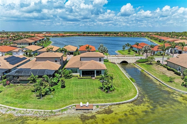 501 Maraviya Blvd, Nokomis, FL 34275 - aerial perspective of suburban area with a nearby body of water