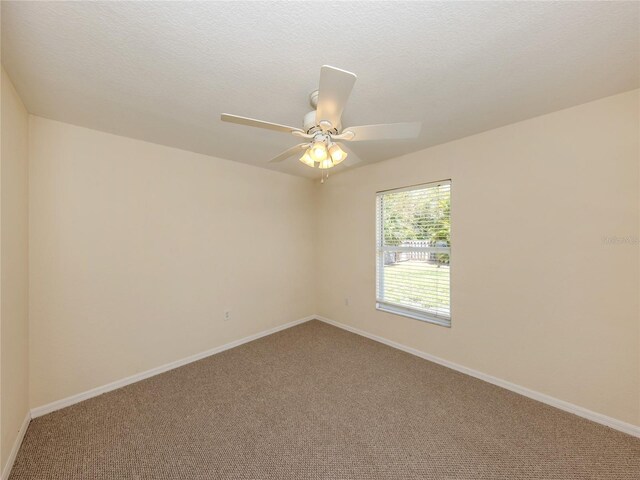 3698 N Chamberlain Blvd, North Port, FL 34286 - unfurnished room with carpet floors, baseboards, and ceiling fan