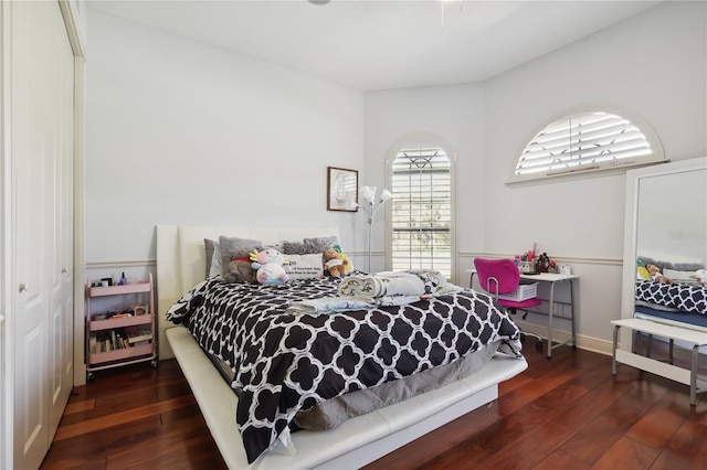 4696 Del Sol Blvd, Sarasota, FL 34243 - bedroom featuring wood-type flooring and baseboards