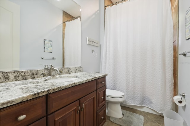 4696 Del Sol Blvd, Sarasota, FL 34243 - bathroom featuring toilet, vanity, tile patterned floors, and shower / bath combo