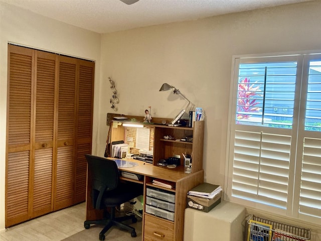 3407 Avenida Madera Unit A, Bradenton, FL 34210 - home office with light wood-type flooring