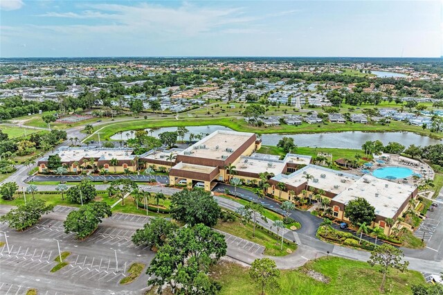 1906 Canterbury Ln Unit 16, Sun City Center, FL 33573 - aerial view of property's location with a nearby body of water