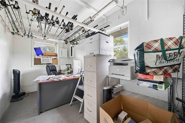 2255 61st St, Sarasota, FL 34243 - office with concrete flooring and cooling unit