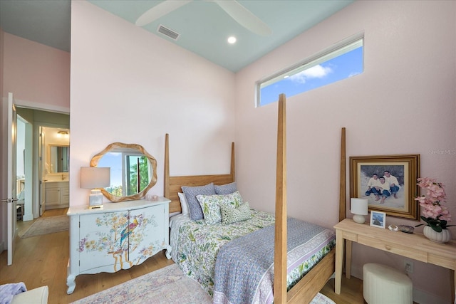 7507 Ascot Ct, University Park, FL 34201 - bedroom with wood finished floors and a towering ceiling