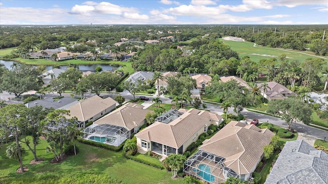 7507 Ascot Ct, University Park, FL 34201 - aerial view of residential area with a large body of water and a golf club
