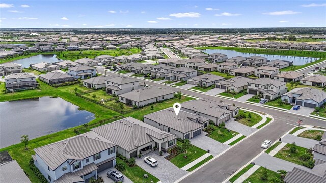 4971 Oyster Pearl St, Bradenton, FL 34211 - aerial perspective of suburban area with a nearby body of water