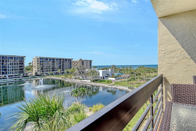 1115 Gulf Of Mexico Dr Unit 304, Longboat Key, FL 34228 - balcony featuring a water view