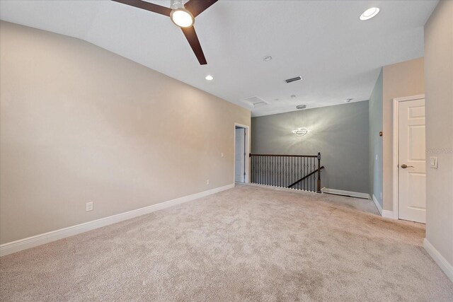 5191 78th St Cir E, Bradenton, FL 34203 - unfurnished room with carpet floors, ceiling fan, recessed lighting, and baseboards