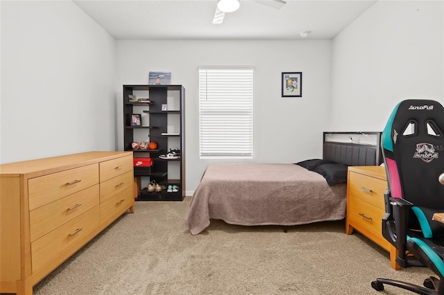 5659 Woodland Sage Dr, Sarasota, FL 34238 - bedroom with light colored carpet and ceiling fan