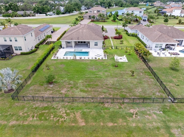 7508 Ripetta St, Sarasota, FL 34240 - aerial perspective of suburban area featuring a pool