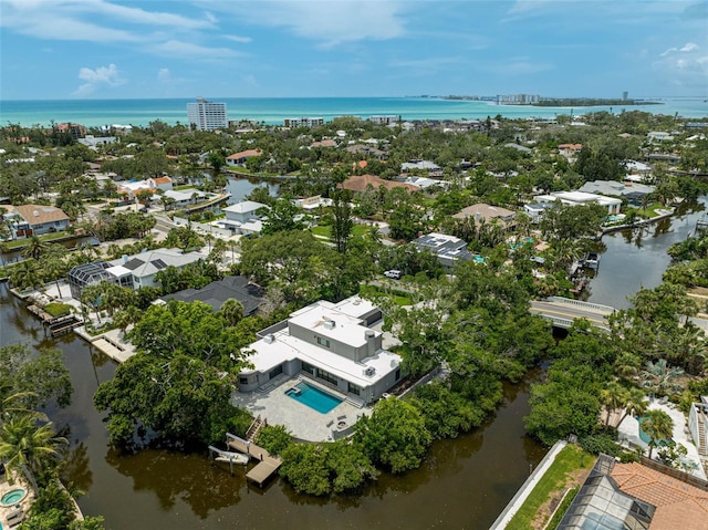 512 Treasure Boat Way, Sarasota, FL 34242 - aerial perspective of suburban area with a nearby body of water