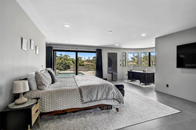 512 Treasure Boat Way, Sarasota, FL 34242 - bedroom featuring access to outside and recessed lighting