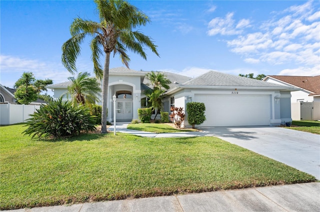 5110 19th Ave W, Bradenton, FL 34209 - view of front facade featuring an attached garage, driveway, and stucco siding