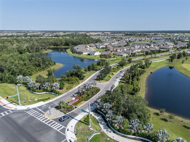 8932 Isabella Cir, Parrish, FL 34219 - aerial view of property's location featuring a large body of water and nearby suburban area