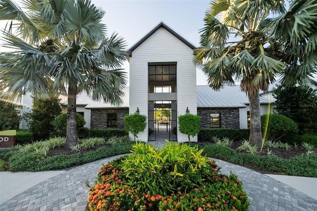 8932 Isabella Cir, Parrish, FL 34219 - view of front of home with stone siding