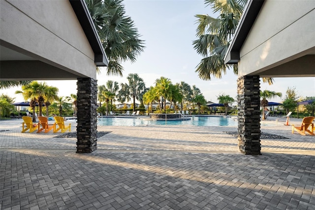 8932 Isabella Cir, Parrish, FL 34219 - community pool with a patio