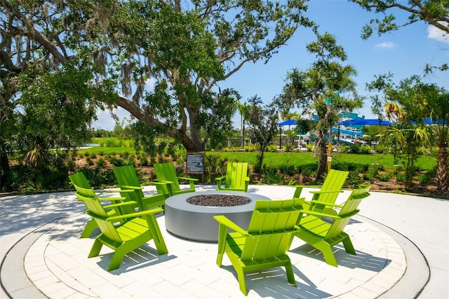 8932 Isabella Cir, Parrish, FL 34219 - view of community with a fire pit