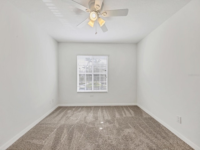 262 Cape Harbour Loop Unit 101, Bradenton, FL 34212 - spare room featuring carpet flooring, ceiling fan, and baseboards