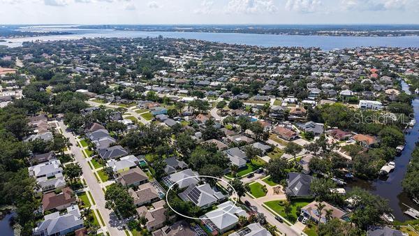 4612 4th Ave E, Bradenton, FL 34208 - aerial overview of property's location featuring nearby suburban area and a nearby body of water