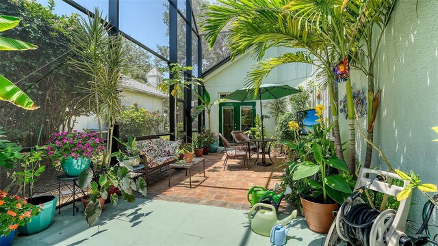 4612 4th Ave E, Bradenton, FL 34208 - view of patio / terrace featuring french doors