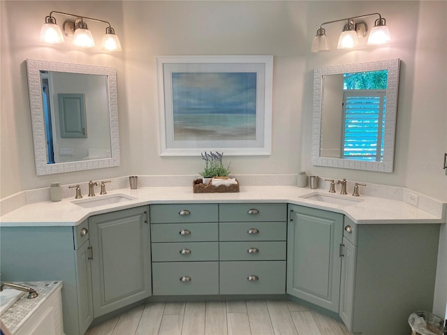 2149 Muskogee Trl, Nokomis, FL 34275 - bathroom with double vanity and a bath