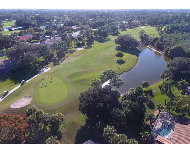 2149 Muskogee Trl, Nokomis, FL 34275 - aerial view of a nearby body of water and a golf club