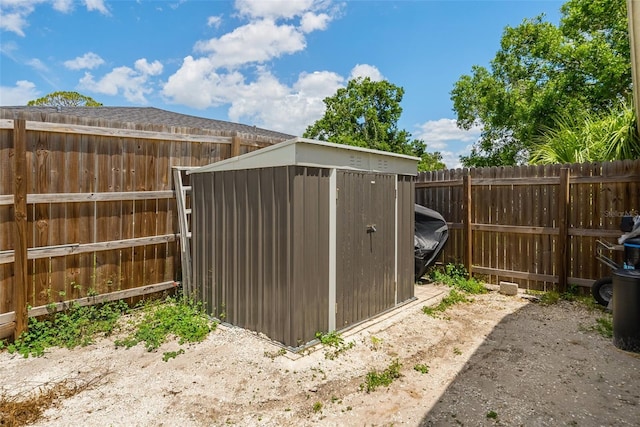 4076 Vana Dr, Sarasota, FL 34241 - view of shed featuring a fenced backyard