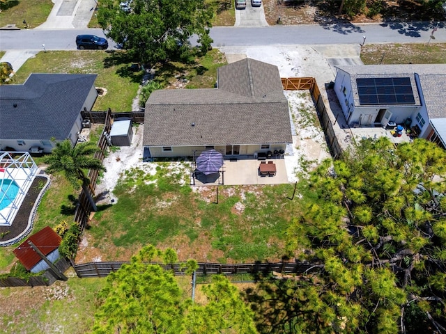 4076 Vana Dr, Sarasota, FL 34241 - view from above of property featuring a pool area
