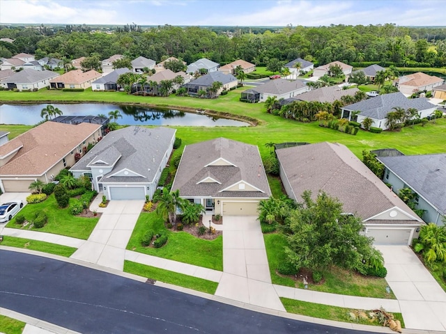 12327 Halfmoon Lake Ter, Bradenton, FL 34211 - aerial perspective of suburban area with a large body of water