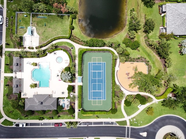 12327 Halfmoon Lake Ter, Bradenton, FL 34211 - drone / aerial view of a pool