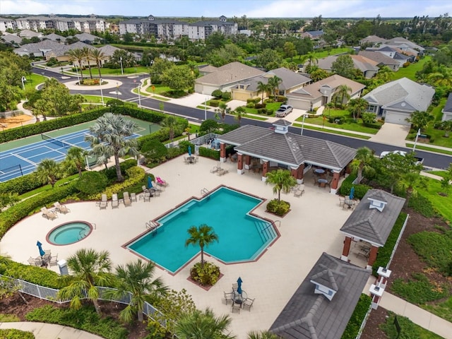 12327 Halfmoon Lake Ter, Bradenton, FL 34211 - bird's eye view of a pool