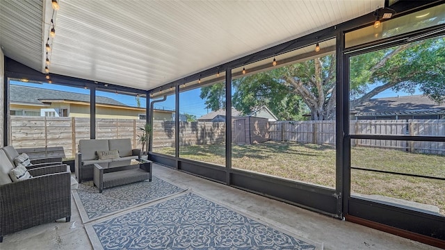 4611 Spahn St, Sarasota, FL 34232 - sunroom / solarium with an outdoor living space and plenty of natural light