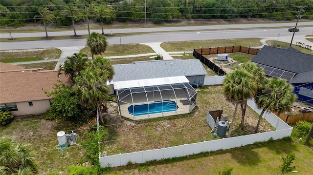 16834 Toledo Blade Blvd, Port Charlotte, FL 33954 - view from above of property with a pool area