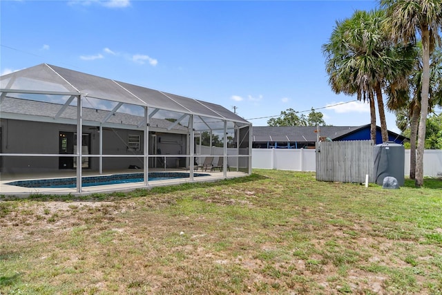 16834 Toledo Blade Blvd, Port Charlotte, FL 33954 - view of yard featuring a lanai
