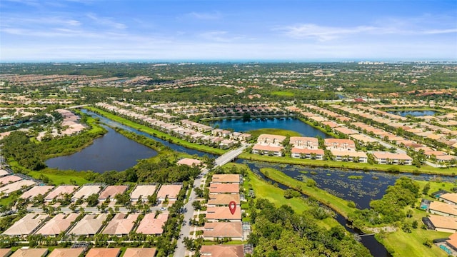 5866 Guarino Dr, Sarasota, FL 34238 - aerial view of residential area with a large body of water
