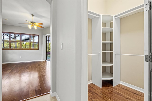 8930 Bloomfield Blvd, Sarasota, FL 34238 - hallway with wood finished floors