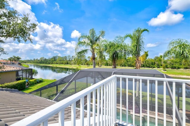 8930 Bloomfield Blvd, Sarasota, FL 34238 - balcony featuring a water view