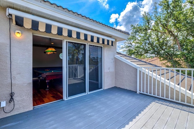 8930 Bloomfield Blvd, Sarasota, FL 34238 - view of wooden deck