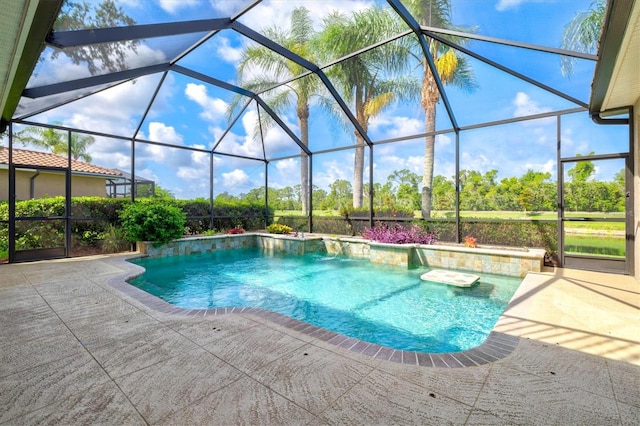 8930 Bloomfield Blvd, Sarasota, FL 34238 - outdoor pool with a patio and a lanai
