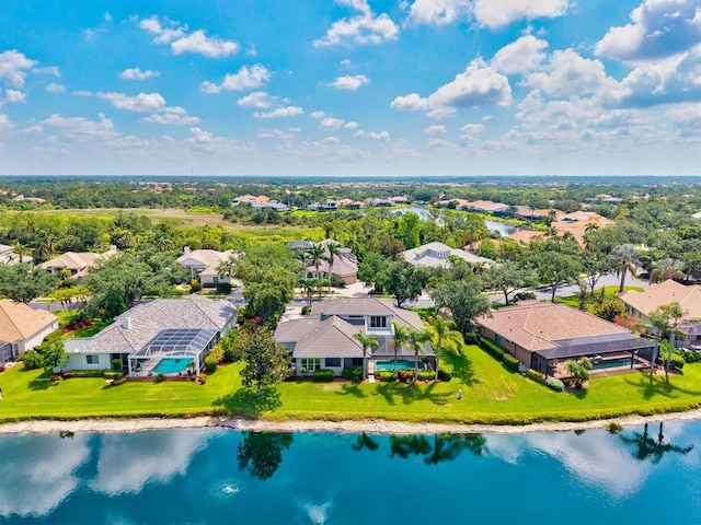 8930 Bloomfield Blvd, Sarasota, FL 34238 - aerial perspective of suburban area featuring a nearby body of water