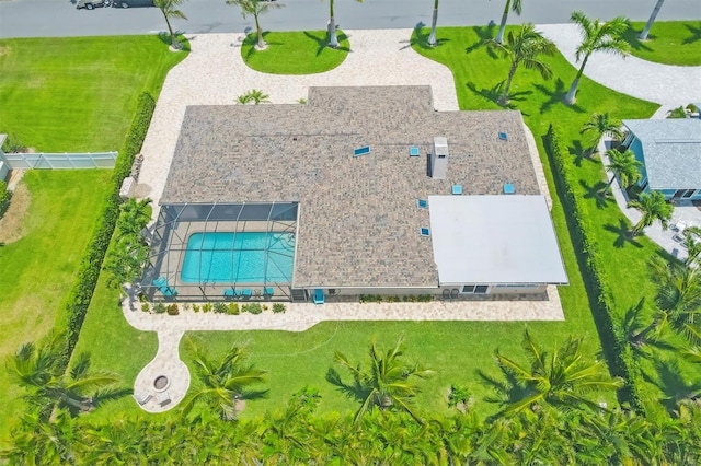 7913 19th Avenue Dr W, Bradenton, FL 34209 - view from above of property with a pool area