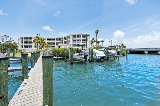 516 Tamiami Trl S Unit 306, Nokomis, FL 34275 - dock area featuring a water view