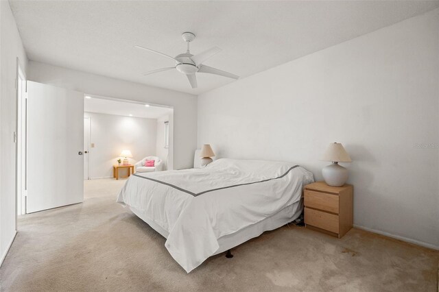 139 Adair Ave, Sarasota, FL 34243 - bedroom with carpet flooring and ceiling fan