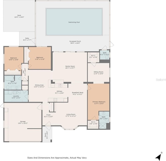 139 Adair Ave, Sarasota, FL 34243 - floor plan / room layout