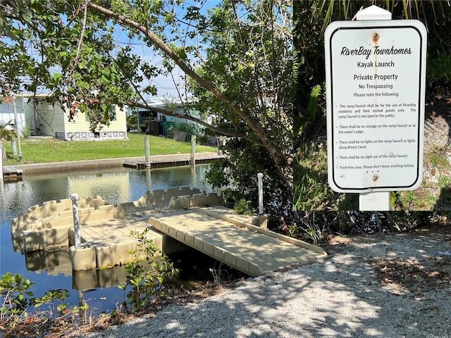 3409 10th Ln W, Palmetto, FL 34221 - dock featuring a water view