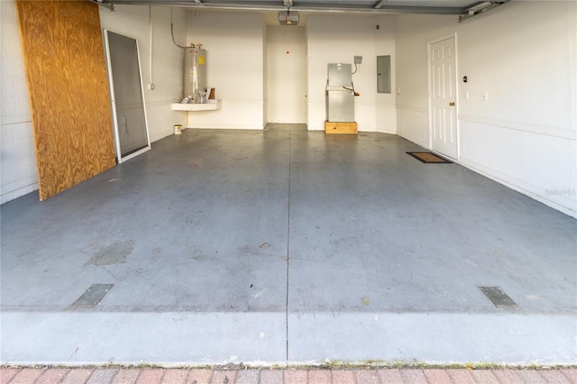 3409 10th Ln W, Palmetto, FL 34221 - garage featuring electric panel and electric water heater