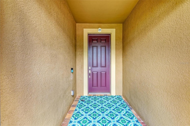 6756 Chester Trl, Lakewood Ranch, FL 34202 - property entrance featuring stucco siding