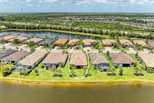 6756 Chester Trl, Lakewood Ranch, FL 34202 - aerial view of residential area featuring a large body of water